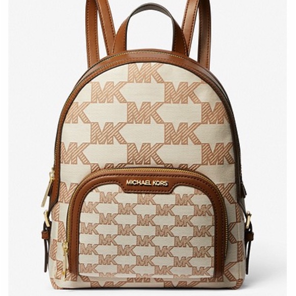 MICHAEL KORS Jaycee Medium Logo Jacquard Backpack Luggage color - Picture 15 of 16